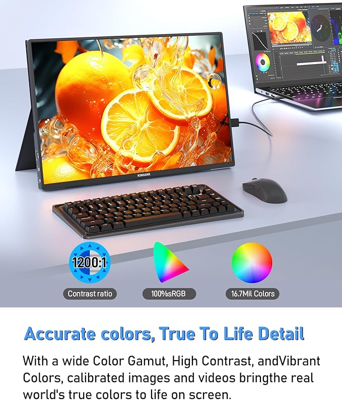 Monitor Portátil 16" 2.5K 144Hz IPS miniatura 9