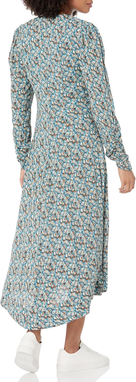 Women's Haruko Dress in Fjord Blue Multi - Image 2