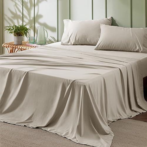Bedsure Queen Sheet Set - 4 Pieces Soft Queen Size