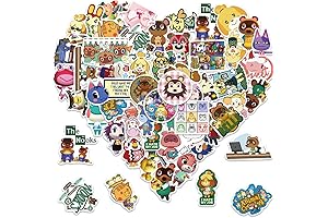 50Pcs ACNH Cute Cartoon Stickers for Kids