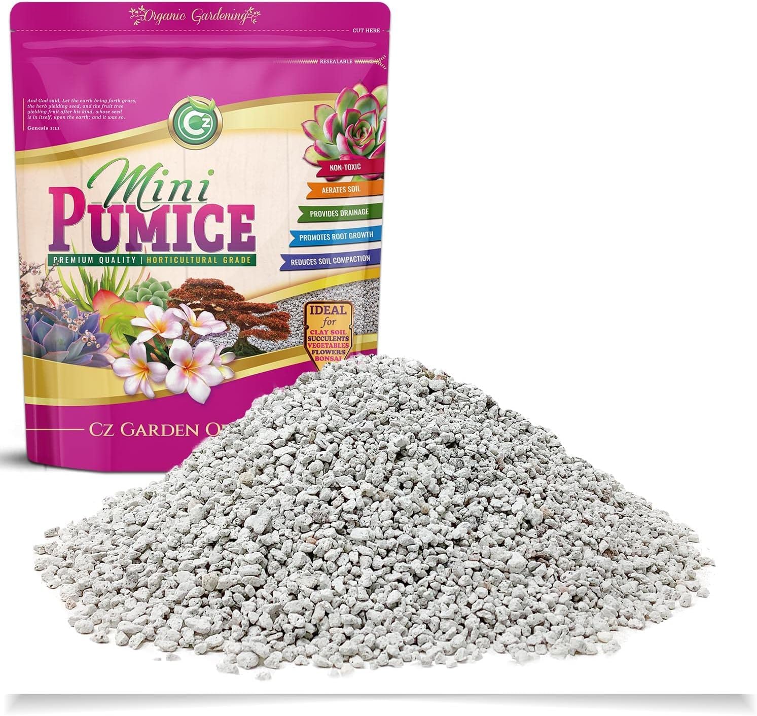 ANTHOM Horticultural Pumice Stone for Plants, 800 Gram Natural Soil Amendment,2-4 Particle Size for Succulent, Cactus, Bonsai,Orchid Potting Mix and Aqurium Filter Media(Pack of 1)-image-28