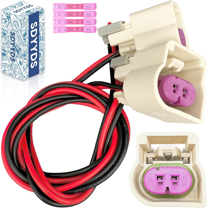 Chicote de Fiação do Conector do Sensor de Detonação SDYYDS para Buick, Cadillac, Chevrolet, GMC, Hummer, Pontiac e Saturn – 2 unidades