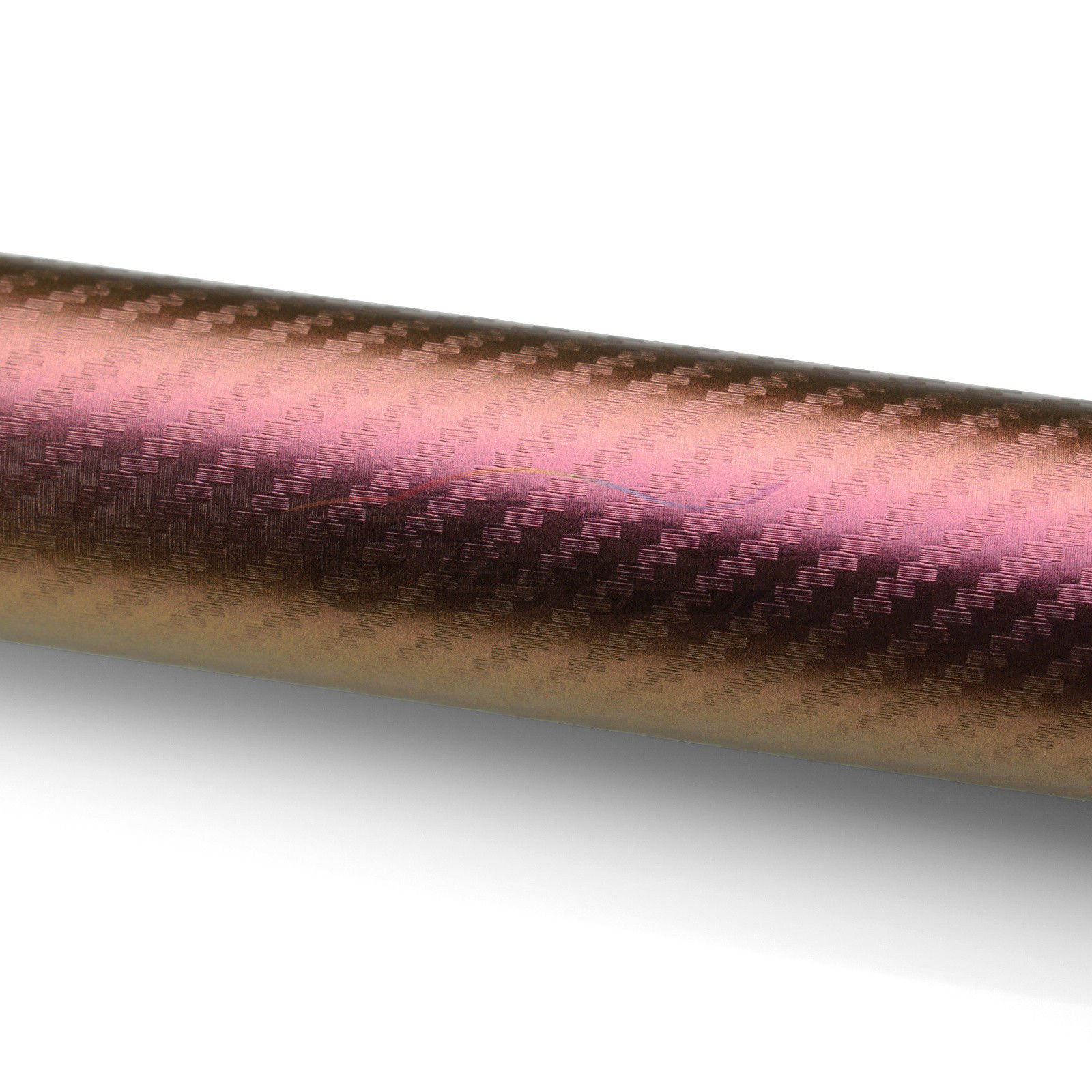 Free Tool Kit Chameleon Purple Gold 3D Carbon Fiber Textured Matte Car Vinyl Wrap Sticker Decal Film Sheet Color Shifting Change - 60