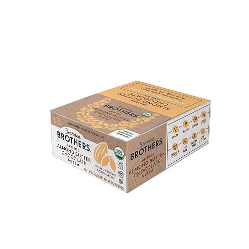 Miniatura 3 de Bearded Brothers Barra de chocolate con mantequilla de almendras orgánica impresionante, 1.52 onzas