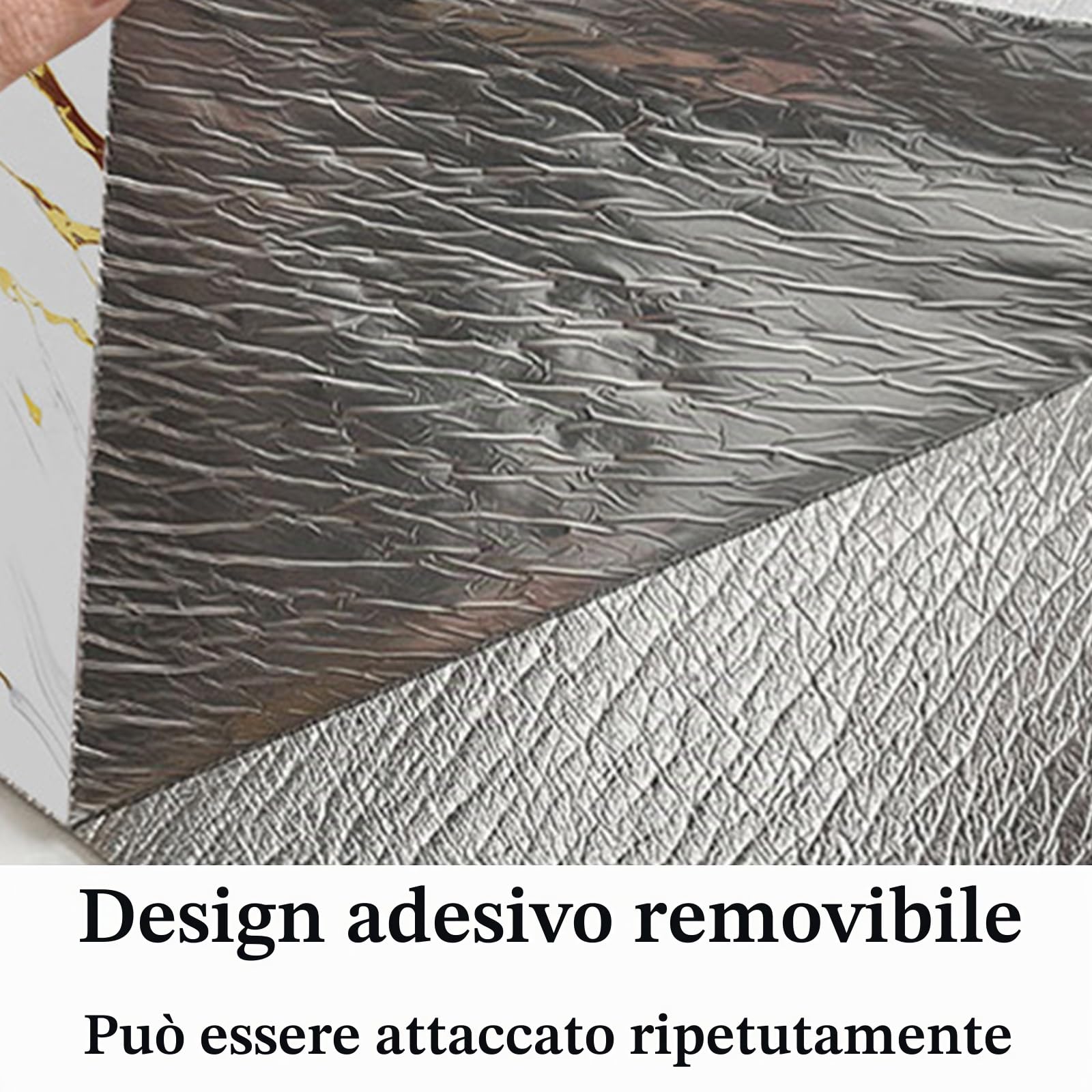 Pannelli Adesivi per Pareti, Piastrelle Adesive Cucina Bagno, Pannelli PVC per Pareti, Facili da Staccare e Applicare, per Decorazione D'Interni