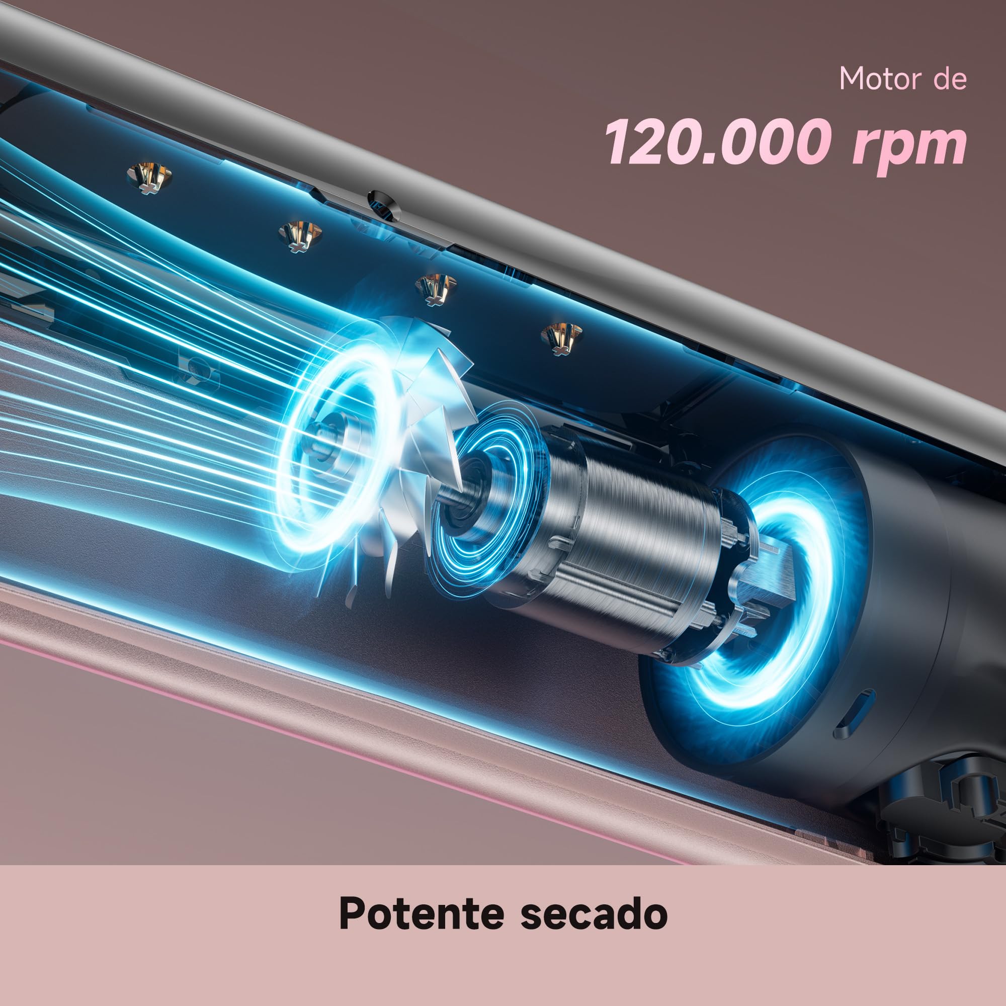 DREAME Aero Straight Pro Plancha Secador 2 en 1, Canal de Doble Flujo de Aire, Styling AI, Alisado Wet-to-Dry, Modo Cuidado Raíces 57°C, Triple Protección Cabello, Motor 110.000RPM, Pantalla Smart