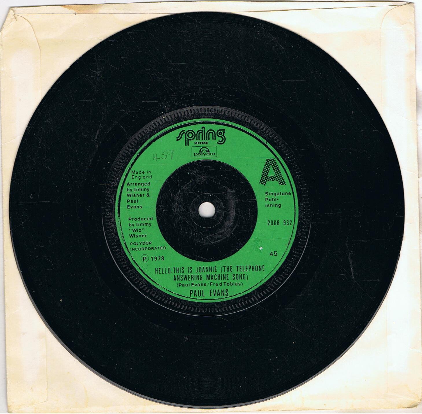 Hello This Is Joannie (The Telephone Answering Machine Song) CDs & Vinyl