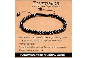 Black Tourmaline Massive Beads: Super Protection and Energy