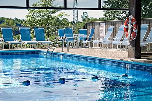 Miniatura 2 de Cuerda divisora de seguridad para piscina de 2.8 in y línea de flotador, con 2 ganchos de acero inoxidable premontados, 10 pies16 pies20 pies26