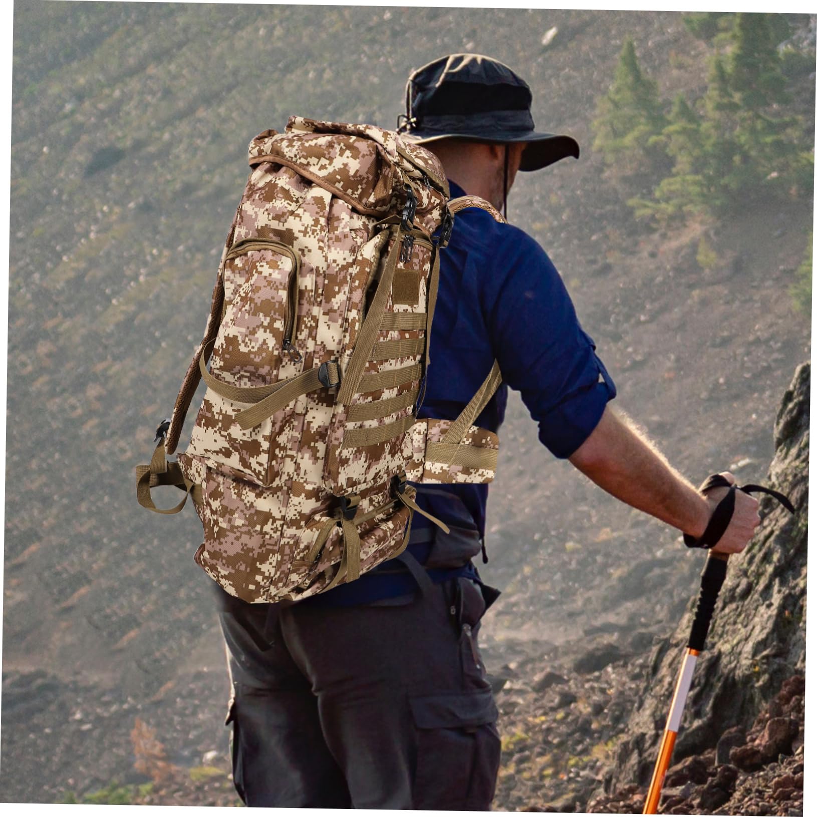 UKCOCO Zaino Escursionismo Oxford Zaino Multifunzionale per Camping per Outdoor per Escursionismo e attività all