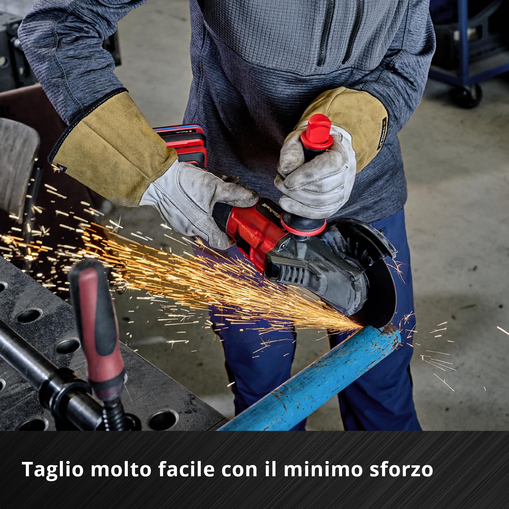 Originale Einhell Dischi da taglio per metallo, 10 pezzi, Ø 125 mm in latta (taglio veloce, lavorazione del metallo, taglio facile, certificato MPA, indipendente dal marchio)