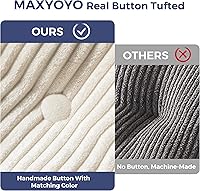 Vista 4 de MAXYOYO Sofá cama tipo sillón, convertible, plegable y portátil, con almohada y colchón plegable con soporte para la espalda, cómodo, al piso