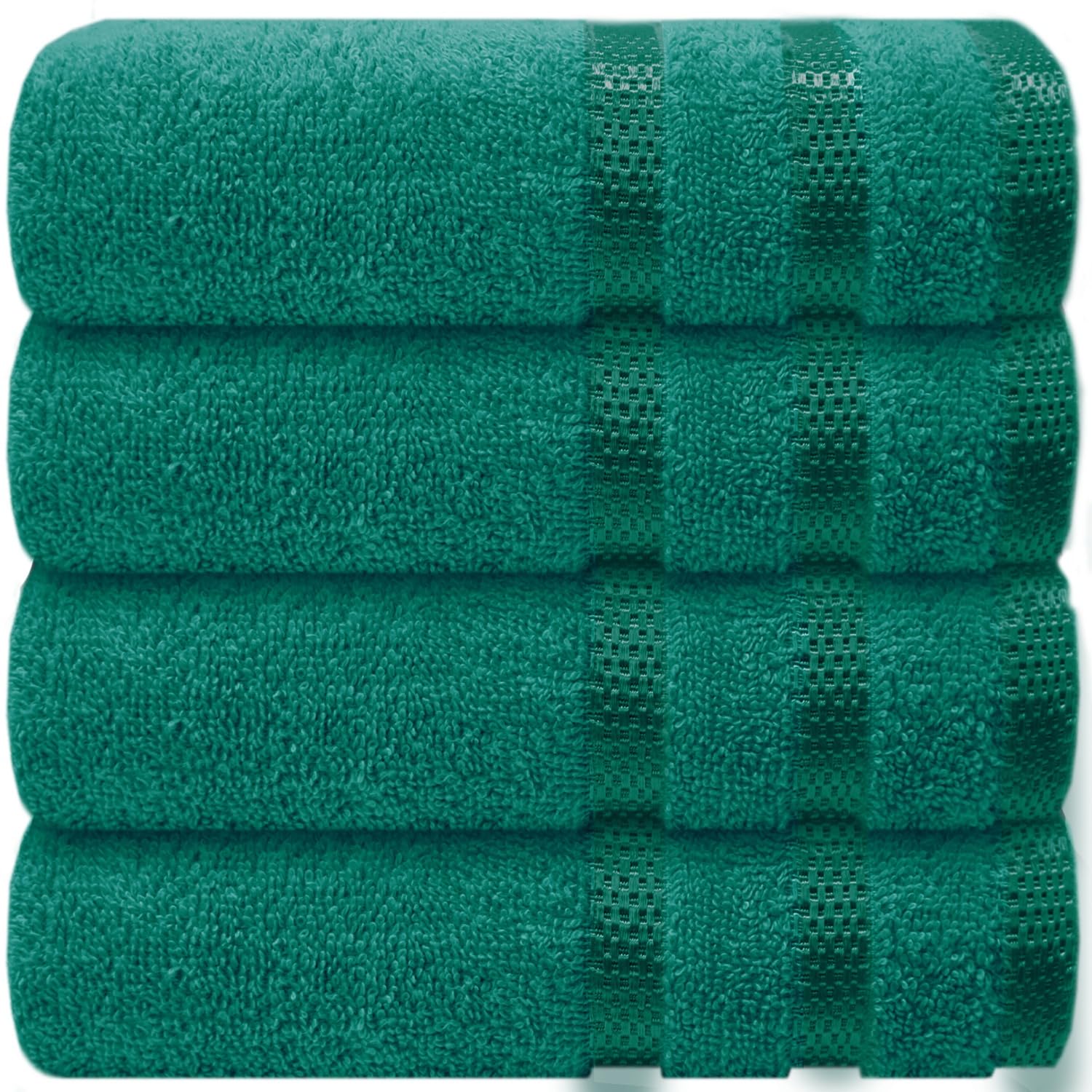 Casabella Deluxe 4 Jade Hand Towels 100% Combed Cotton Super Quality Hand Towels for Kitchen (50X90 CM) Towels Set for Bathroom Hotel Gym