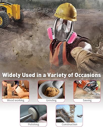 Miniatura 4 de 60921 Cartuchos respiradores, filtros de partículas que ayudan a proteger contra vapores orgánicos, amoníaco, gases ácidos, compatibles con piezas