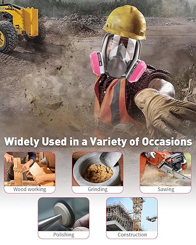 Miniatura 4 de 60921 Cartuchos respiradores, filtros de partículas que ayudan a proteger contra vapores orgánicos, amoníaco, gases ácidos, compatibles con piezas
