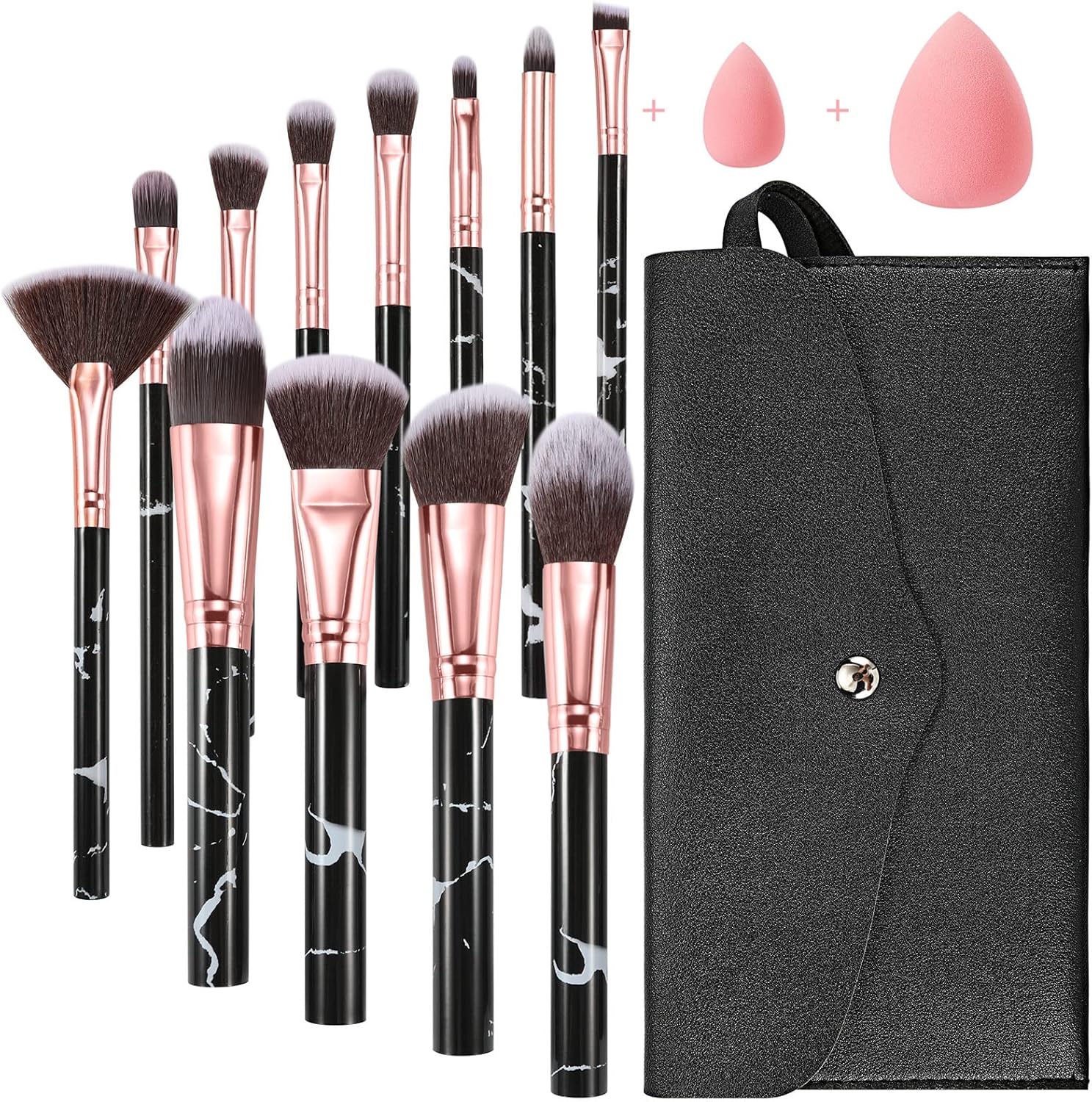 Makeup Brushes Start Makers 12Pcs Marble Make up Brushes Professional