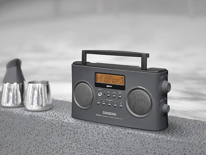 Radio portátil digital estéreo Sangean PR-D15 gris miniatura 5