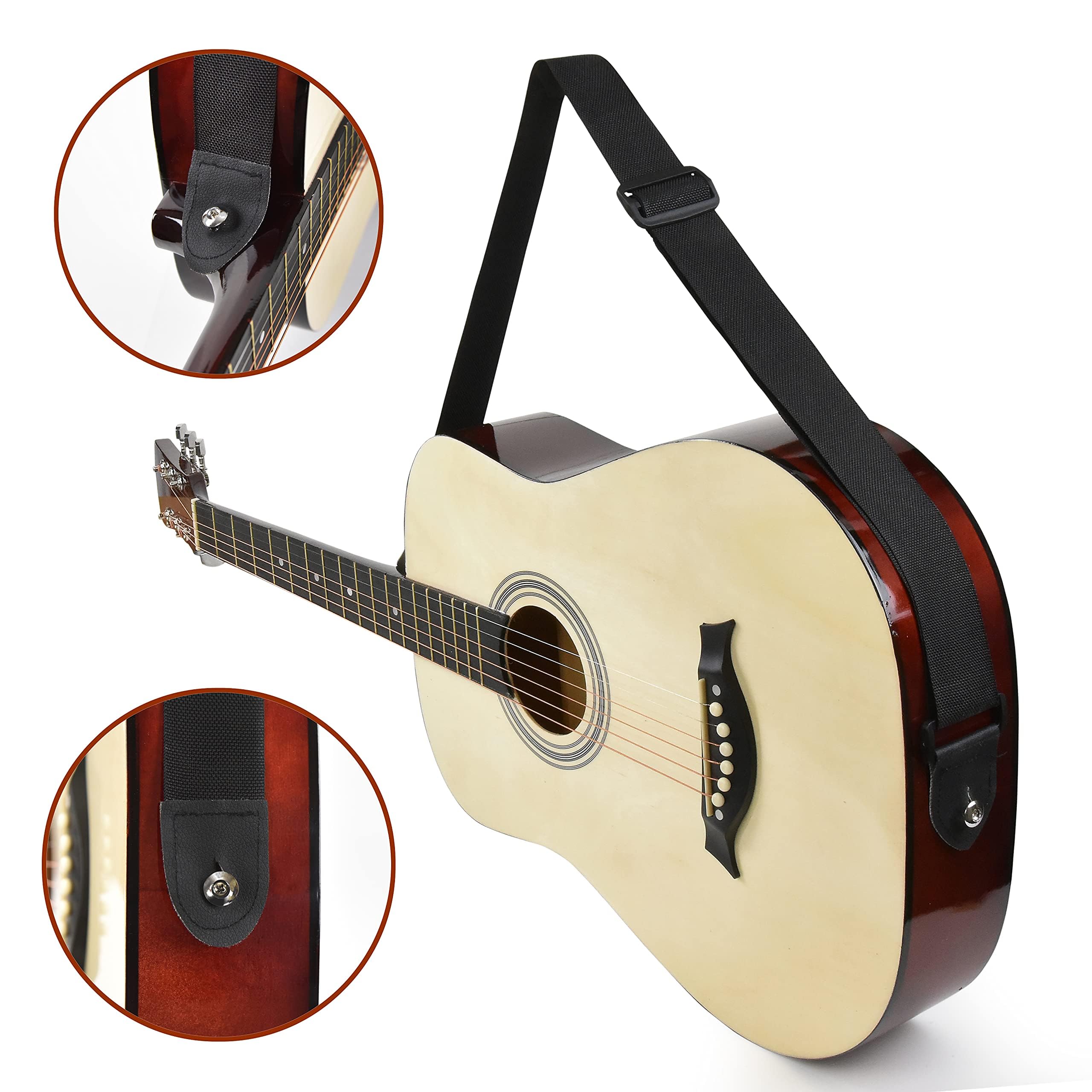 MasterPlay - Chitarra acustica classica per bambini da 76,2 cm, per principianti, kit di base per corde acustiche: borsa per chitarra, accordatore, tracolla, corde extra, plettri, panno di lavaggio