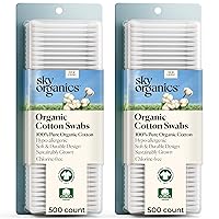 Vista 8 de Sky Organics - Hisopos de algodón orgánico, 500 ct. - Puntas ultra suaves - Fuertes y duraderas - Hipoalergénico - Sin cloro - Sostenible - Natural
