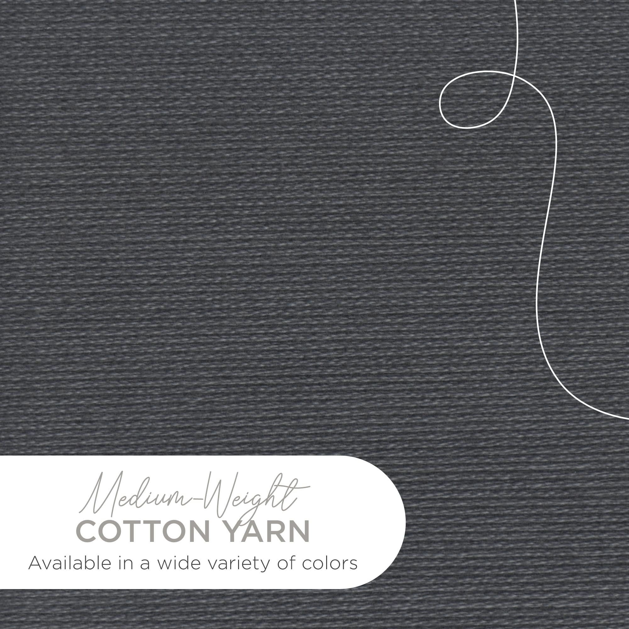 Lion Brand 24/7 Cotton Yarn – 100% Baumwolle, Mercerisiert, Farbe Lilac