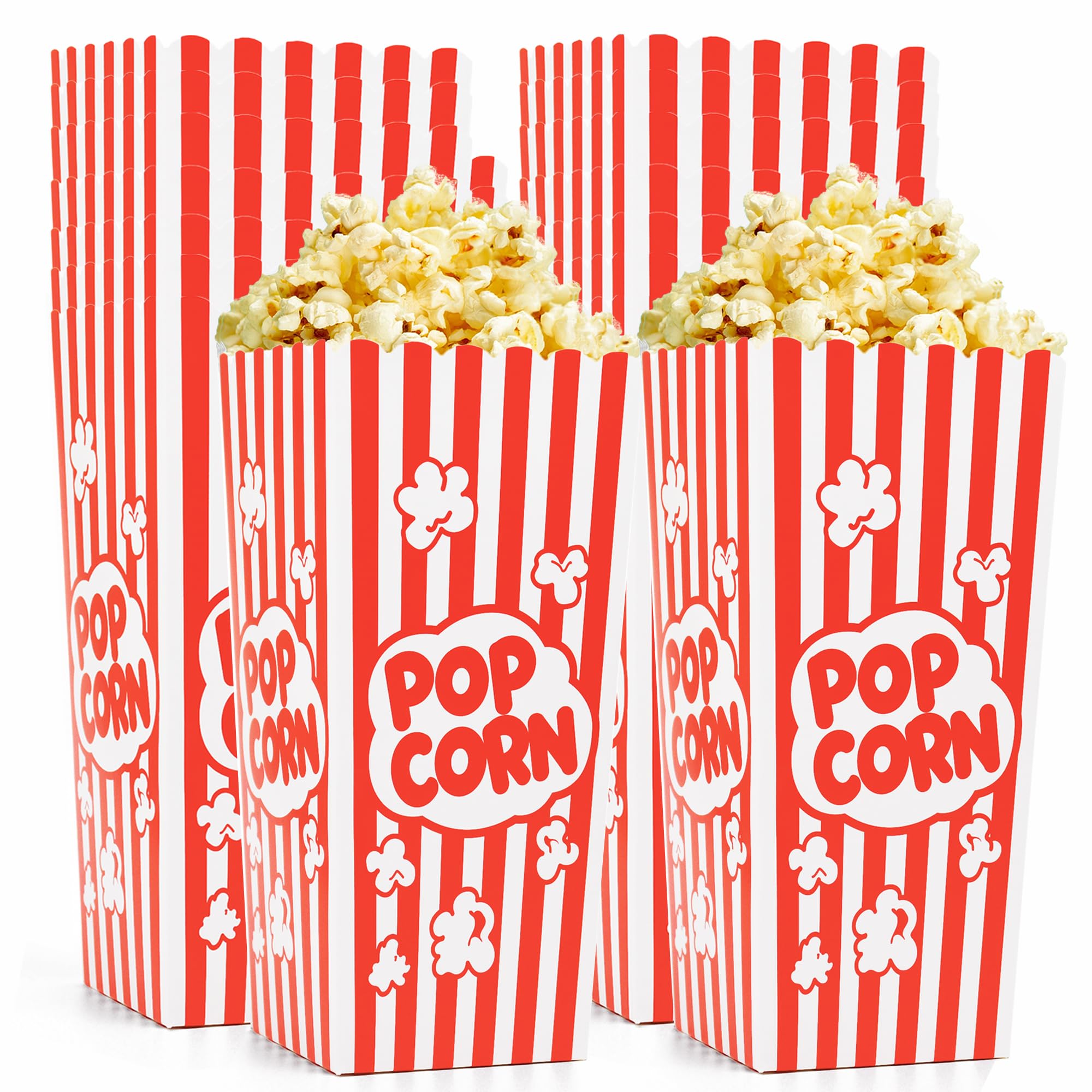 Homrelaxy Popcorn-Boxen, große Kapazität, Popcorn-Behälter für Pop-Mais-Maschine, Filmabend, Kino, Karneval, Party, Konzessionen, 240 Stück