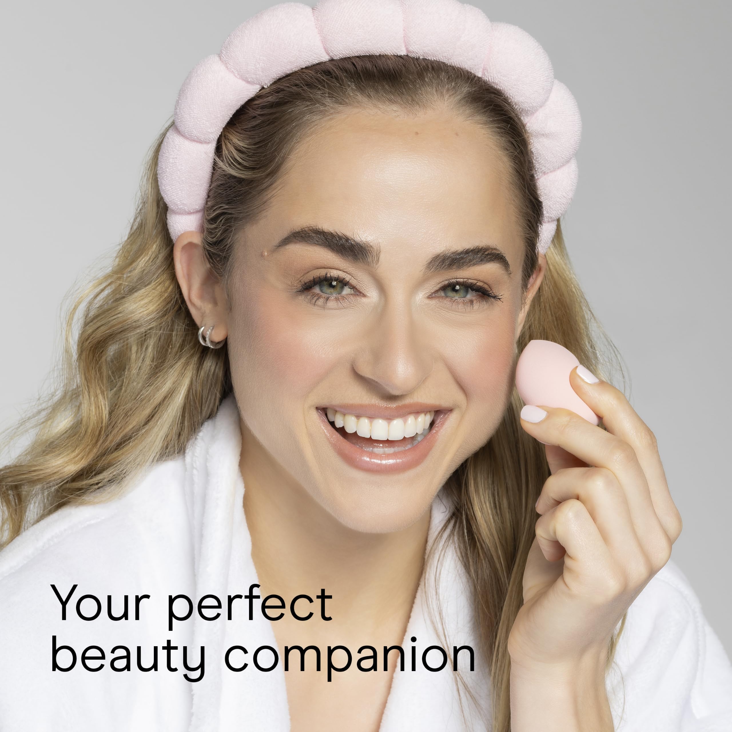 Conair Reflections Espejo de Maquillaje con luz LED de Doble Cara, Aumento de 1x/10x, Acabado en Oro Rosa