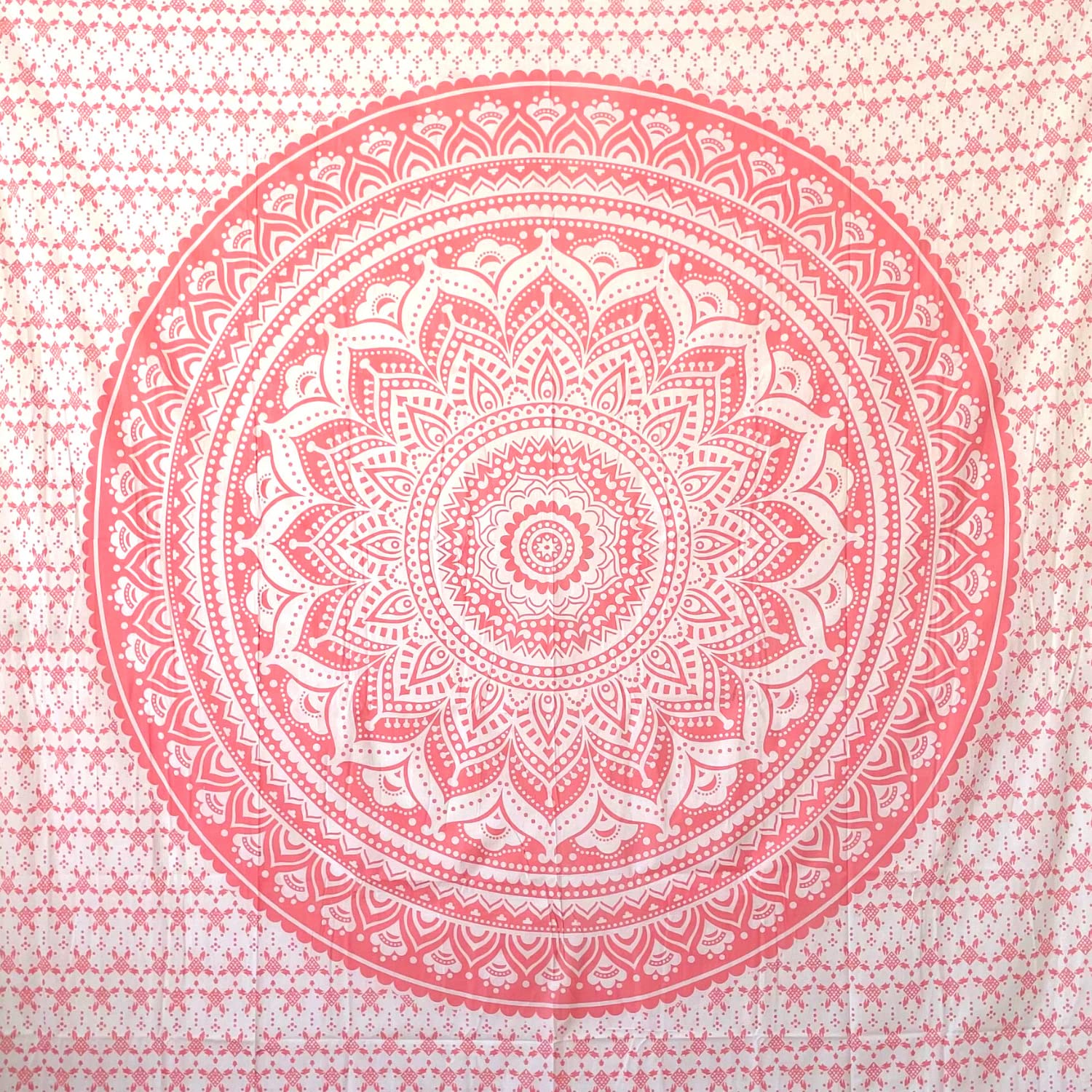 MOMOMUS Sandfree Extra Large Beach Towels for Adults - Mandala Style, Lightweight and Familiar - Sandproof Beach Blanket - Pink, 210 x 230 cm