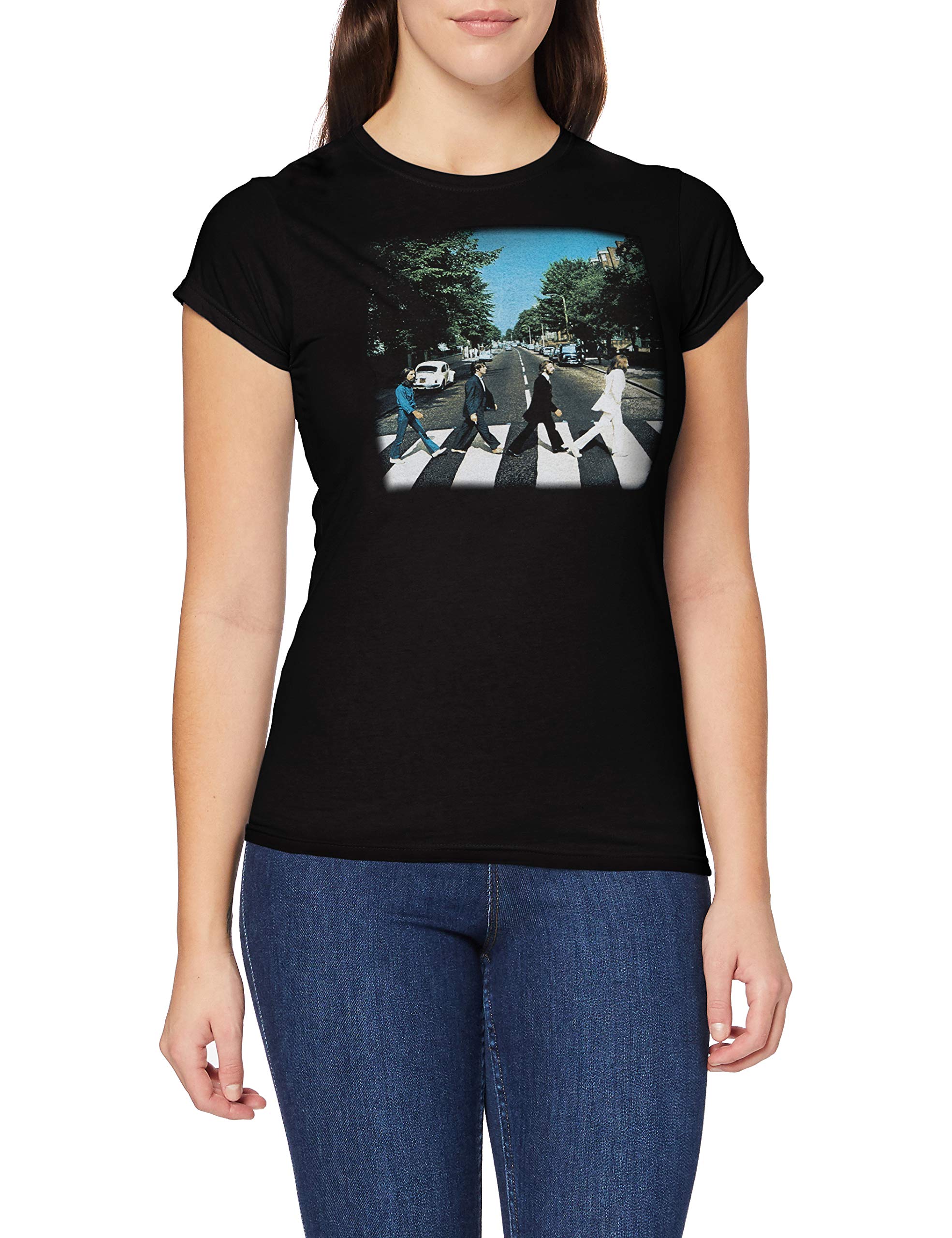 T-Shirt # Xl Black Femmina # Abbey Road