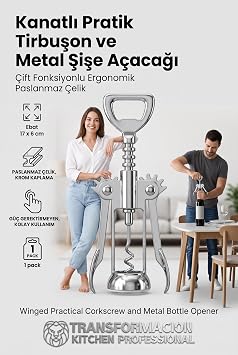 Transformacion Paslanmaz  elik Kanatl  Pratik Tirbu on ve Metal  i e A aca     ift Fonksiyonlu Ergonomik  ecek A aca  721046