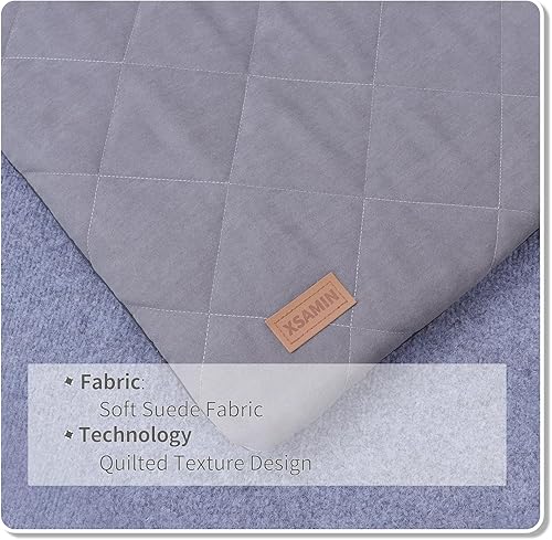 Miniatura 4 de Cama pequeña autocalentable para perros, camas de gamuza para perros pequeños, con funda extraíble lavable, forro impermeable y alfombrilla inferior