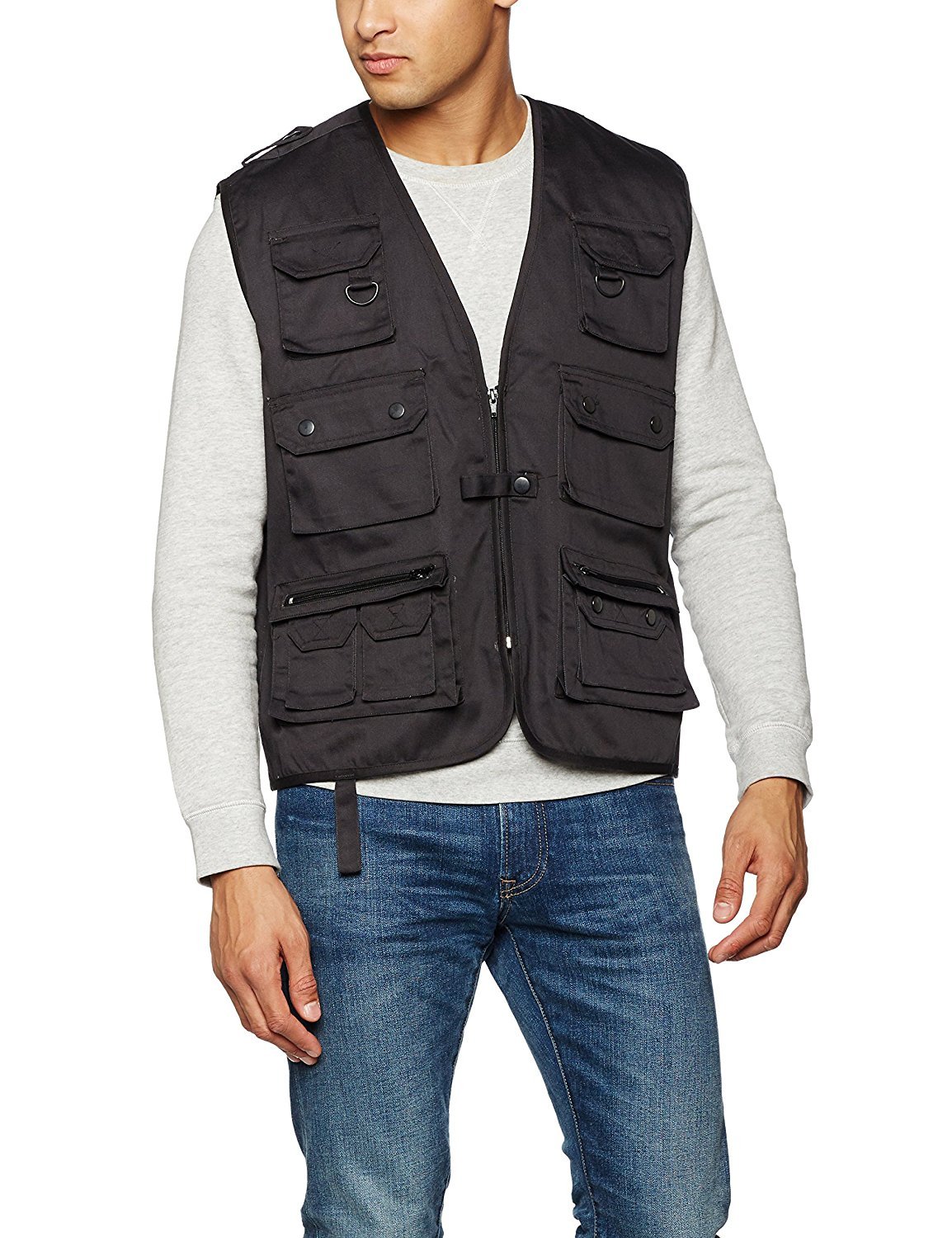 Mil-Tec Vest-10701002 Black M