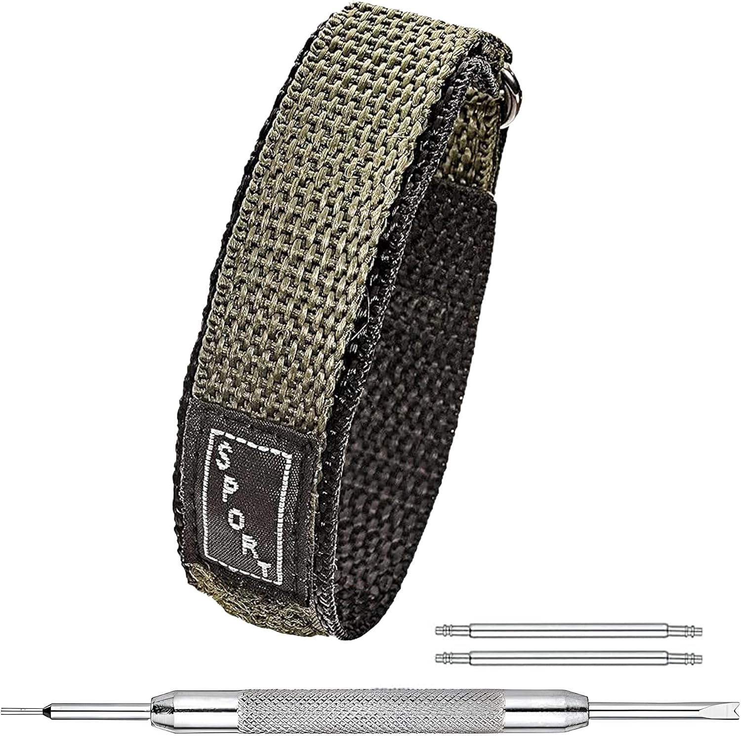 Alpine Sporty Nylon Watch Band | Waterproof Velcro Quick Release Watch Bands |Lightweight & Adjustable Watch Straps for Men |Replacement Watch Band Compatible with Regular & Smart Watches