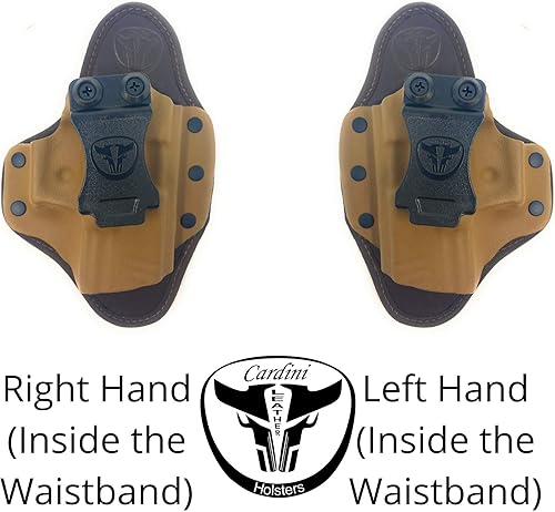 Miniatura 2 de Cardini Leather USA  IWB Cáscara Series Hybrid Kydex and Leather Holster - Concealed Carry - Inside The Waistband with Clip
