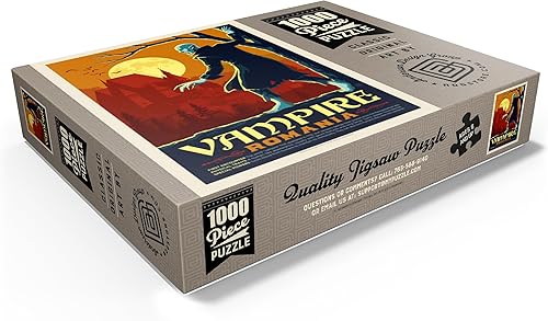 Miniatura 3 de Mythical Creatures Vampire (Rumania), póster vintage, rompecabezas premium de 1000 piezas para adultos