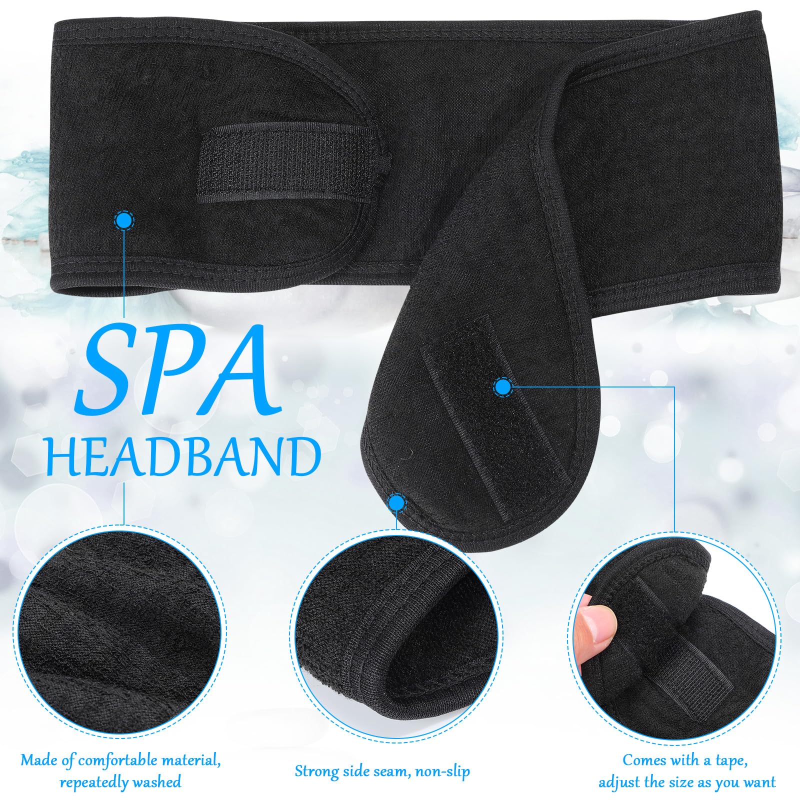 Amazon.com : Hoteam 30 Pack Spa Headband Facial Esthetician  display picture 2