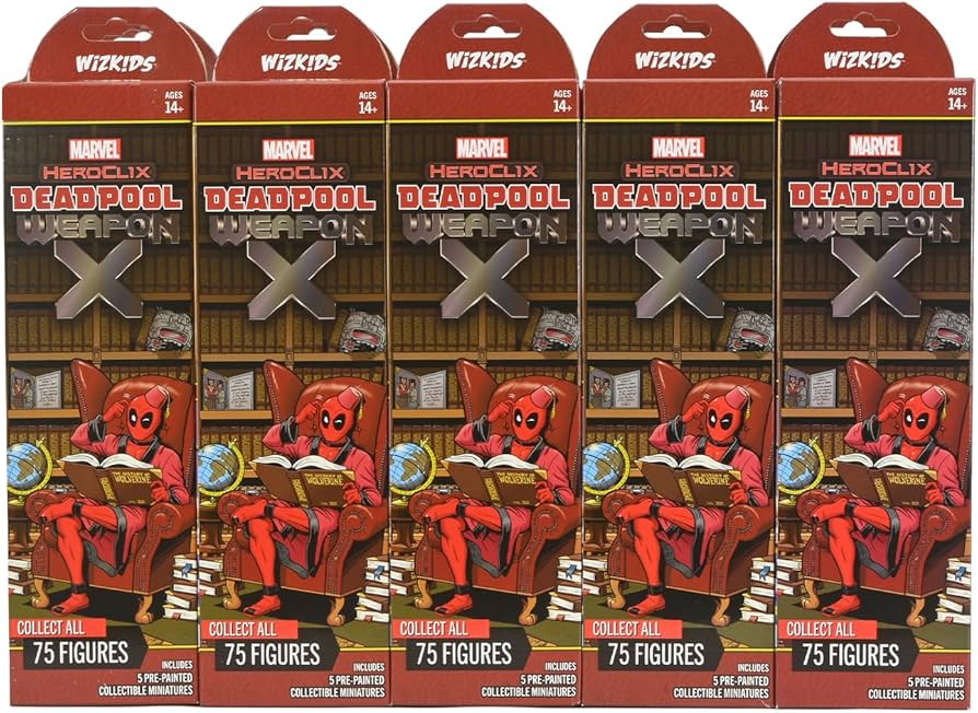 Amazon.com: WizKids Marvel HeroClix: Deadpool Weapon X Booster Amazon.com: WizKids Marvel HeroClix: Deadpool Weapon X Booster