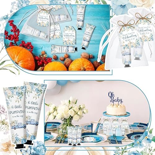 Miniatura 5 de 50 juegos de crema de manos de otoño a granel con una pequeña calabaza, regalos de fiesta de baby shower para invitados, despedida de soltera,