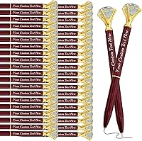 Vista 81 de Bolígrafos de diamantes con cristal personalizado dorado personalizado con nombre grabado a granel bolígrafos de metal personalizados bolígrafos