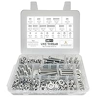 Vista 10 de Kit surtido de 900 tuercas y pernos #4-40, #6-32, #8-32, #10-24 – Philips Pan Head 304 Tornillos de acero inoxidable con caja de almacenamiento