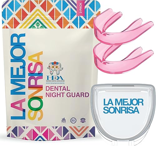 La Mejor Sonrisa (The Best Smile) - Protector bucal para apretar los dientes por la noche, protector nocturno premium para rechinar dientes con