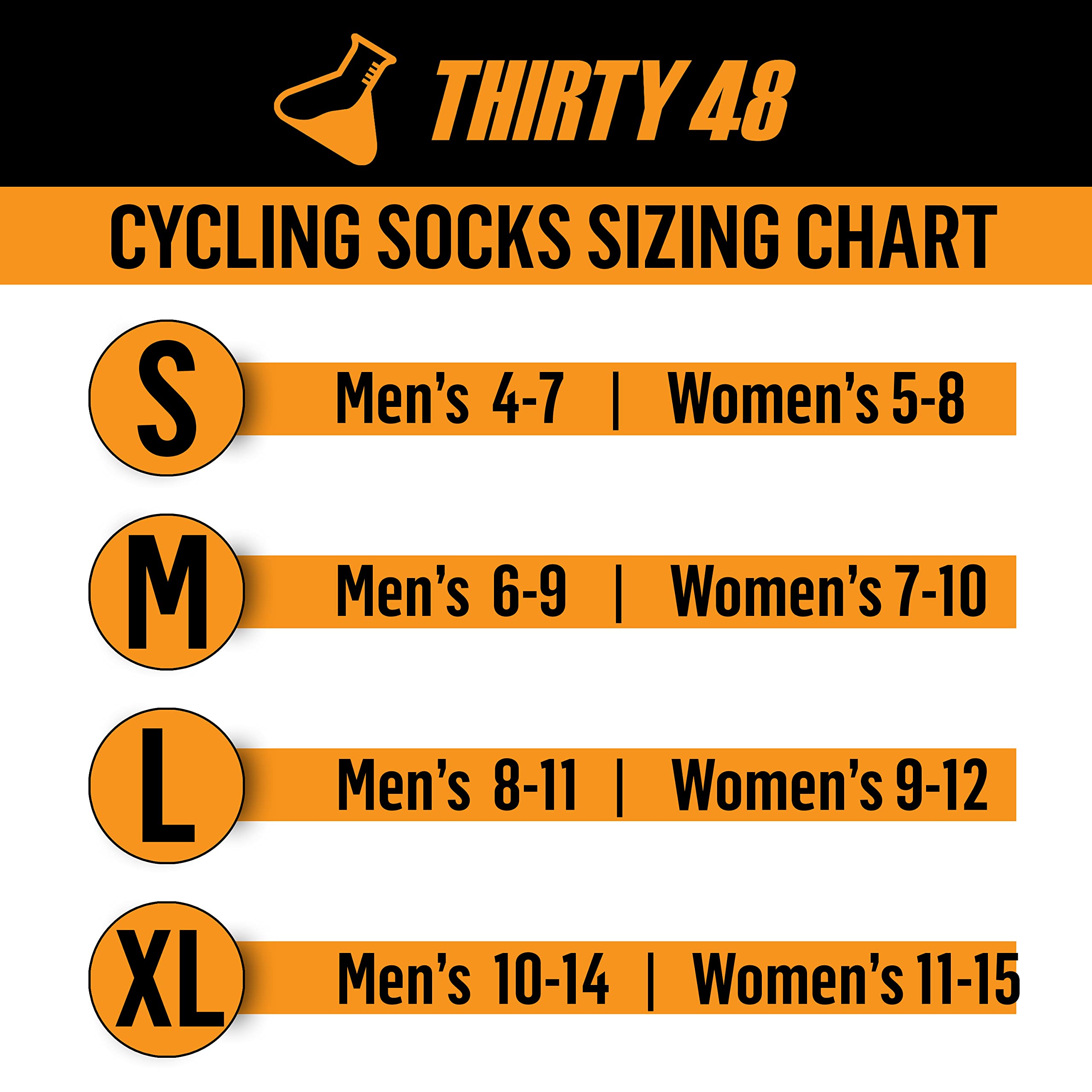 Thirty48 Calze da ciclismo con tessuto S.Café, resistenti agli odori, protezione UV, asciugatura rapida