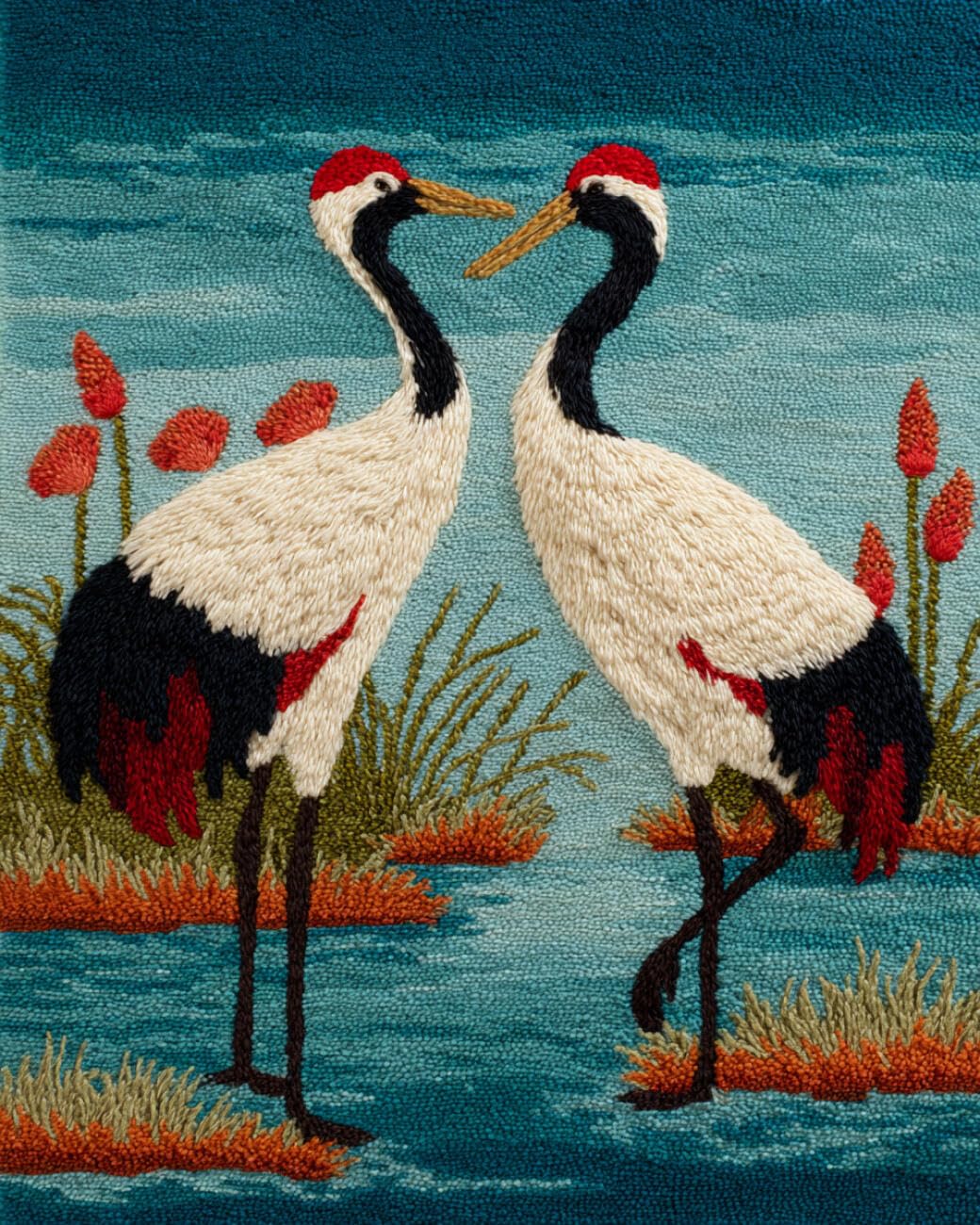 AMBATTERY Latch Hook Tapestry Kit Cartoon Bird 80x160cm
