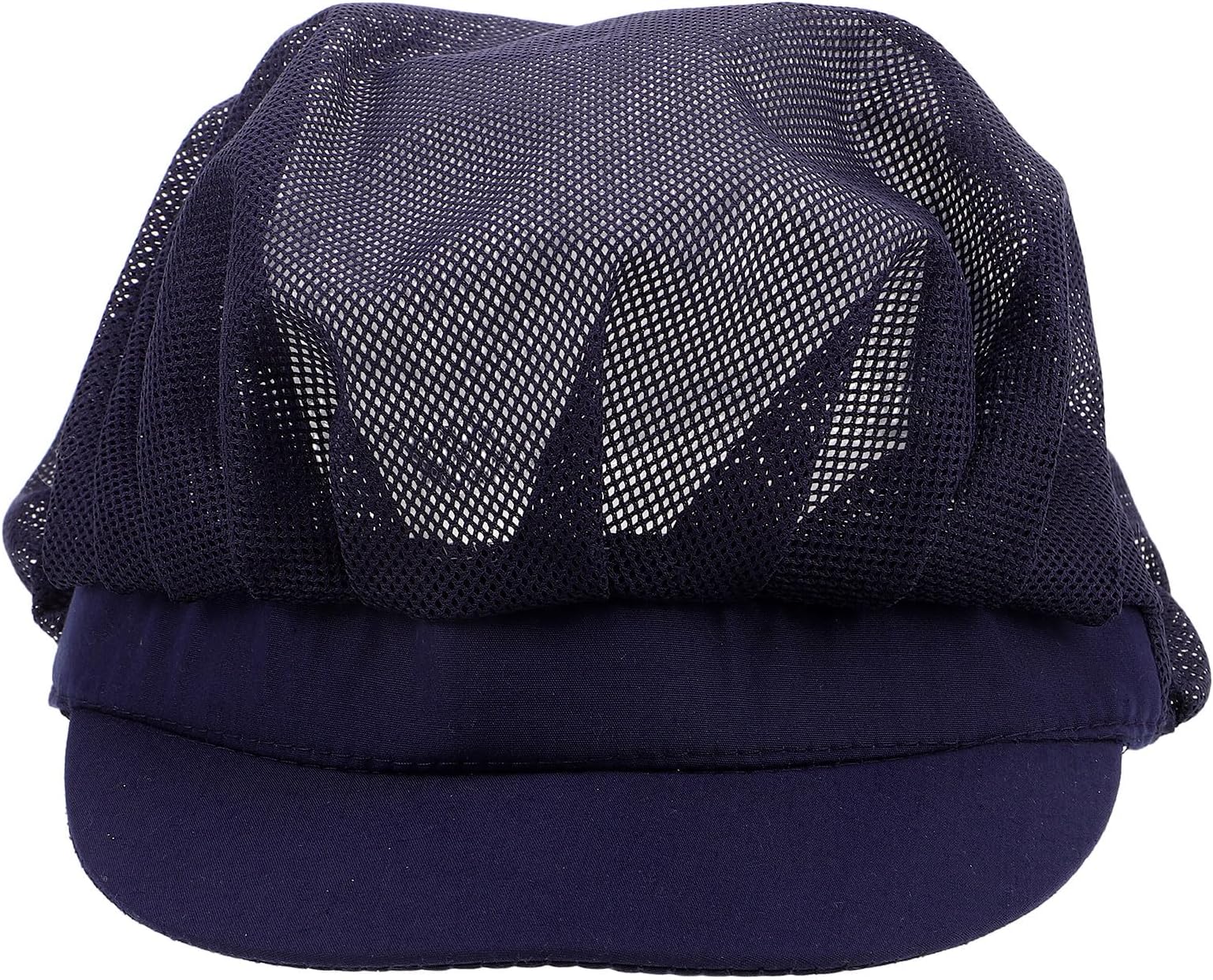 Breathable Navy Blue Cotton Chef Hat Unisex Work Cap for Kitchen, Bakery, and Food Service Staff Dust-Resistant Design
