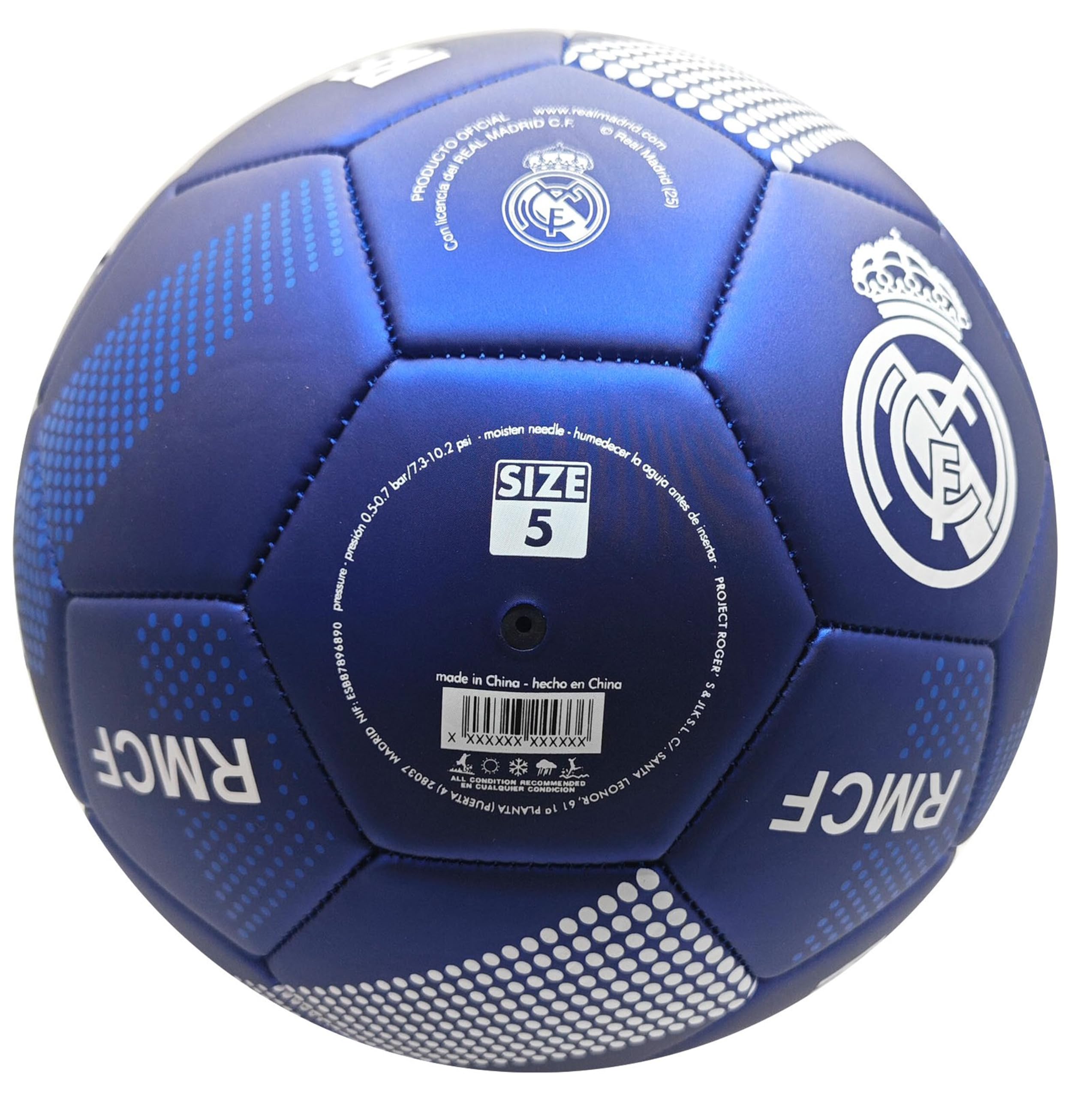 Real Madrid Balón de Fútbol Colección Oficial Tamaño 5