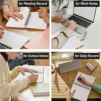 miページ ୨୧ Amazon.com : CAGIE Spiral Notebooks for School Work with