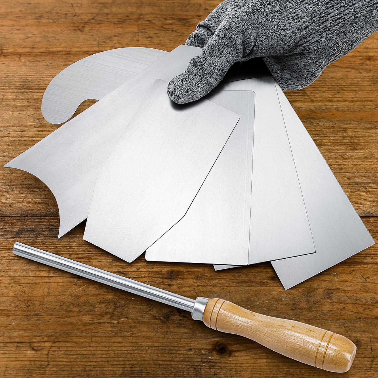 ZAVOOS Cabinet Scraper Burnisher Set - 7 Shapes -4 ZAVOOS Cabinet Scraper Burnisher Set - 7 Shapes -4