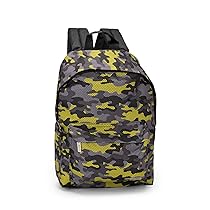 COMIX, ZAINO AMERICANO ALLOVER MESH Unisex-Bambini e ragazzi, Nero Camo, Medio