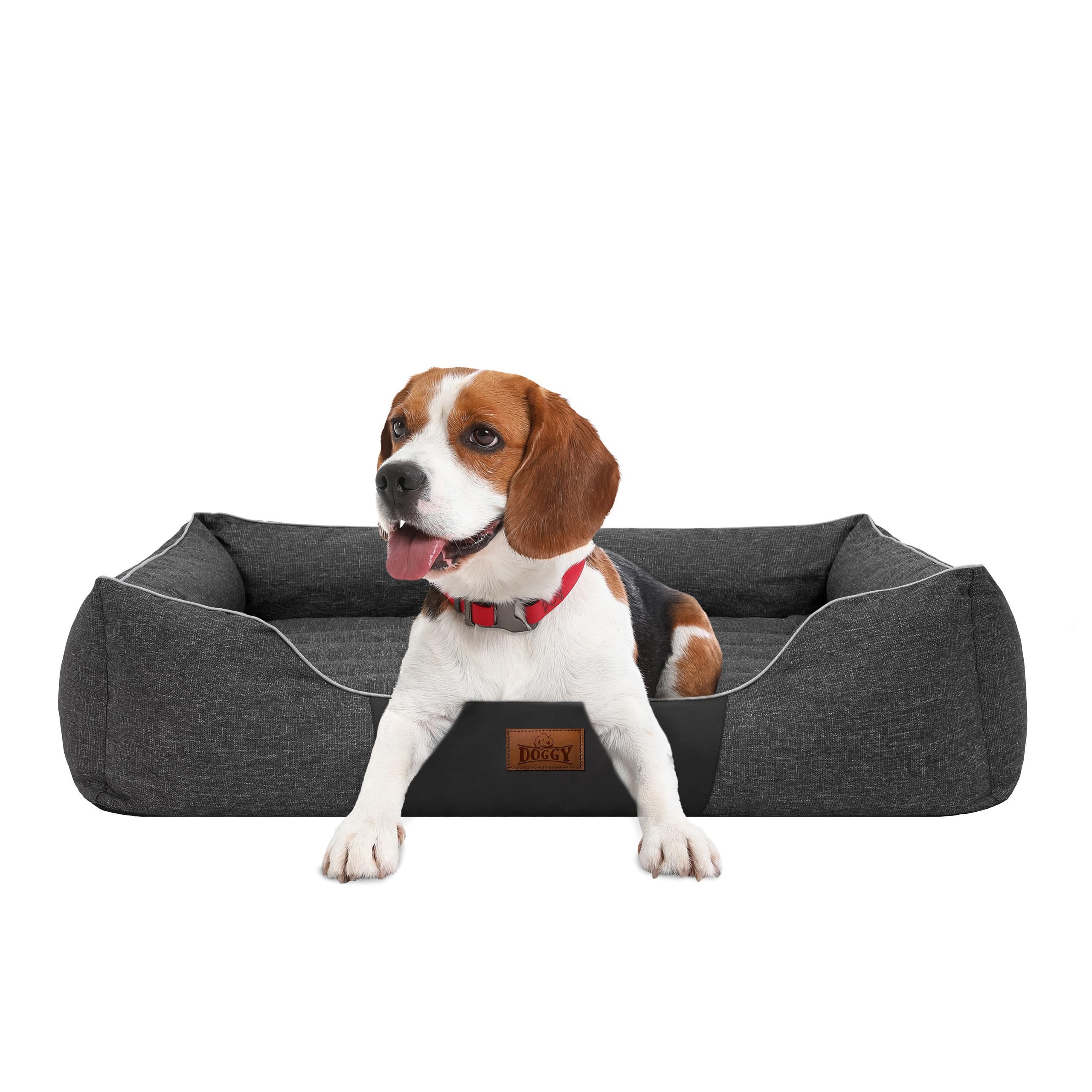Cuccia per animali domestici, cuscino per cani, lettino, cuscino per cani, letto per cani, letto per cani, letto per animali domestici, materasso XL – 65 x 50 cm, colore nero ecologico