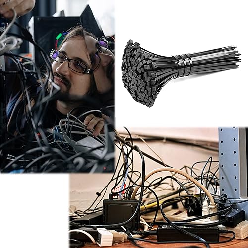 Miniatura 4 de Eco-Fused Kit organizador de cables - Gestión de cables - Soportes de cables con ranura, soportes de clip de cable autoadhesivos, bridas de cables