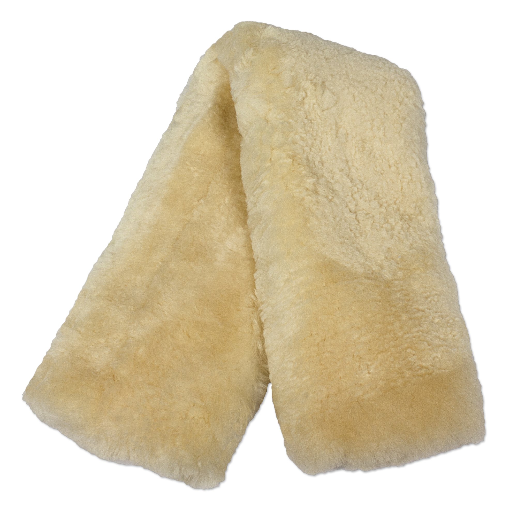 ECP Equine Comfort Products Easy Fit Genuine Merino Sheepskin Girth Cover, Prevents Gall Sores & Chafing, Sweat-Absorbing, Breathable, Soft & Protective, 22 Inches, Beige — image 1
